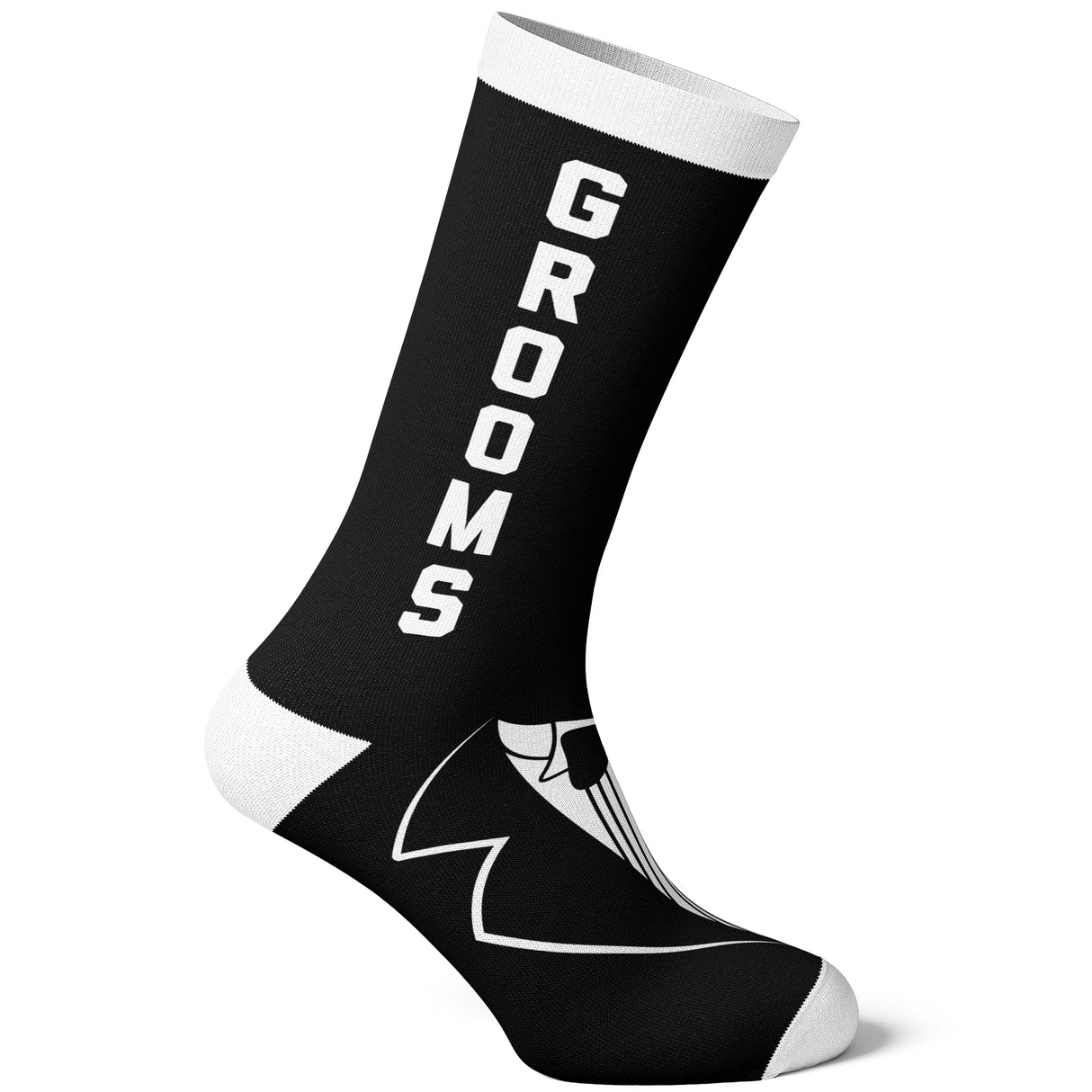 Men's Grooms Man Socks Funny Wedding Groomsmen Tuxedo Footwear