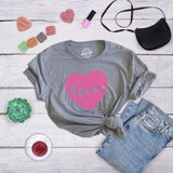 Womens Valentines Shirts Cute Heart T Shirts Funny Valentines Day Tees For Ladies