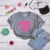 Womens Love Love Love Hearts Tshirt Cute Valentines Day Tee