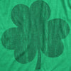 Mens Distressed Clover T Shirt Cool St Patricks Day Vintage Shamrock Awesome Graphic Tee