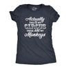 Womens Actually This Is My Circus These Are My Monkeys T Shirt Funny Ring Master Carnival Show Tee For Ladies