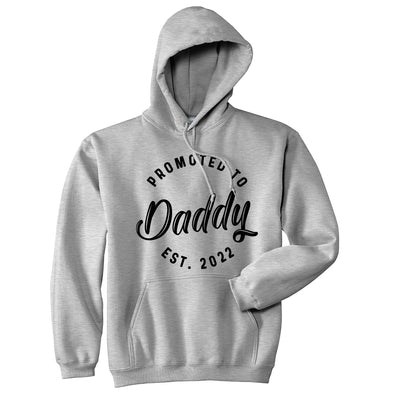 Promoted To Daddy 2022 2023 2024 Unisex Hoodie Funny New Family Father Hooded Sweatshirt