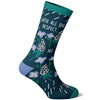 Women's With All Due Respect No Socks Funny Sarcastic Flower Graphic Footwear