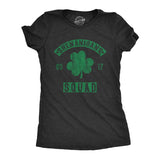 Womens Buffalo Plaid Shamrock T Shirt Funny Saint Patricks Day Lucky Irish Tee