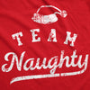 Team Naughty Unisex Hoodie Funny Xmas Party Santas Bad Group List Hooded Sweatshirt