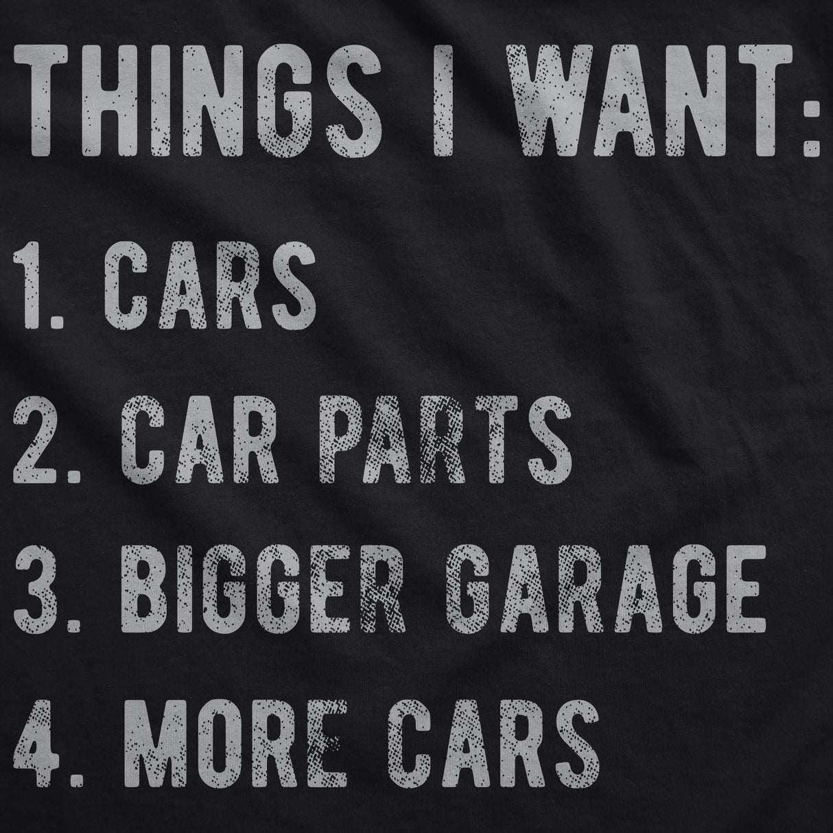 Things I Want List Cars Unisex Hoodie Funny Car Guy Mechanic Wishlist Hooded Sweatshirt