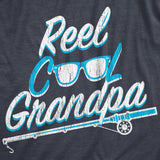 Mens Reel Cool Grandpa T Shirt Funny Sarcastic Fishing Joke Pole Tee for Guys