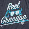 Mens Reel Cool Grandpa T Shirt Funny Sarcastic Fishing Joke Pole Tee For Guys