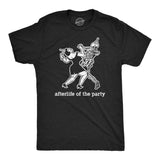 Mens Afterlife Of The Party T Shirt Funny Halloween Party Dancing Skeleton Tee For Guys