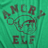 Mens Angry Elf T Shirt Funny Xmas Party Pissed Off Elves Santas Helpers Tee For Guys