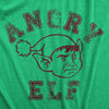 Mens Angry Elf T Shirt Funny Xmas Party Pissed Off Elves Santas Helpers Tee For Guys