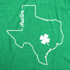 Mens Austin Texas Saint Patrick's Tshirt Funny St. Paddy's Day Parade Novelty Graphic Tee For Guys