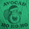 Mens Avocad Ho Ho Ho T Shirt Funny Xmas Avocado Santa Claus Tee For Guys