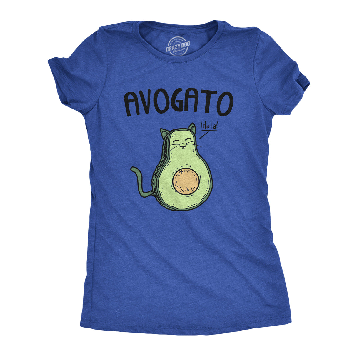 Womens Avogato Funny T shirt Avocado Cat Cute Face Graphic Novelty Tee for Girls