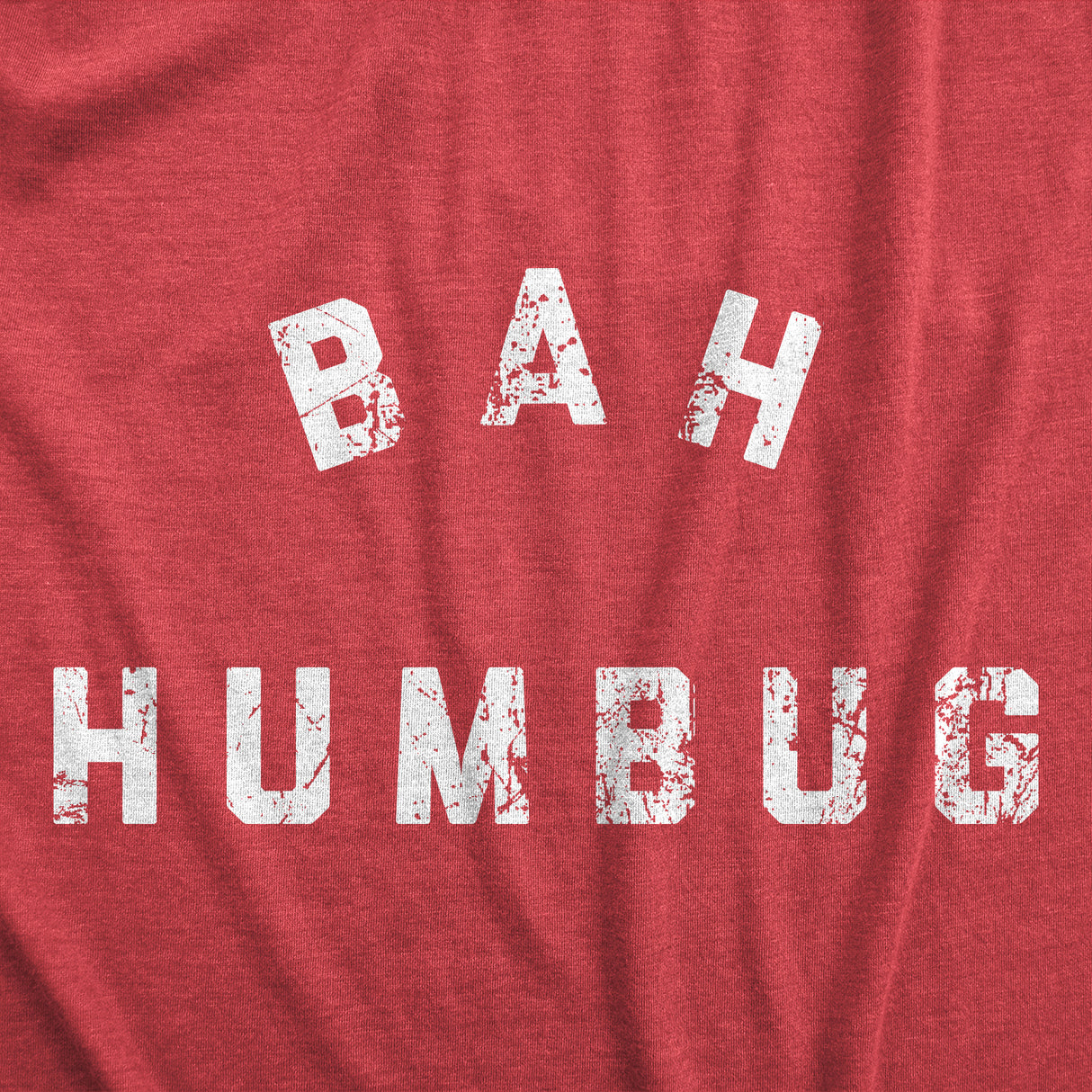 Mens Bah Humbug T Shirt Funny Ebeneezer Scrooge Xmas Party Tee For Guys