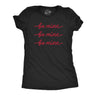 Womens Be Mine Be Mine Be Mine Tshirt Cute Valentines Day Cursive Graphic Novelty Tee For Ladies