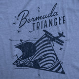 Mens Bermuda Triangle T Shirt Funny Vintage Retro Graphic Novelty Tee for Men