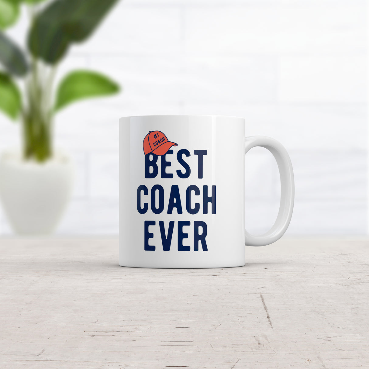 Best Coach Ever Mug Cool Athlete Coaching Gift Graphic Novelty Coffee Cup-11oz