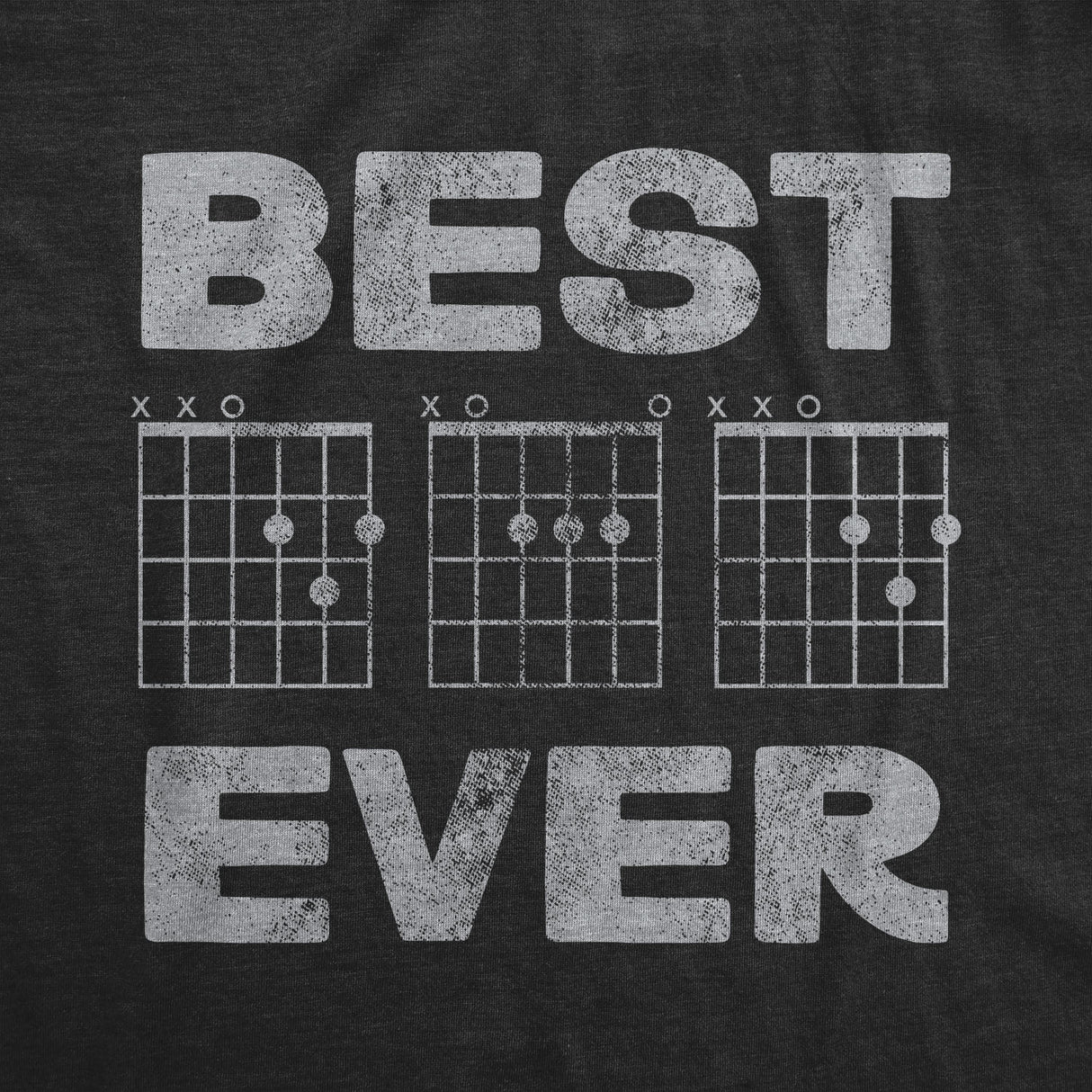 Mens Best Dad Ever Guitar Chords T Shirt Funny Sarcastic Fathers Day Musical Joke Novelty Tee For Guys