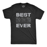 Mens Best Dad Ever Guitar Chords T Shirt Funny Sarcastic Fathers Day Musical Joke Novelty Tee For Guys