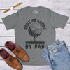Mens Best Grandpa By Par Tshirt Funny Golf Fathers Day Sports Lover Hilarious Saying Tee