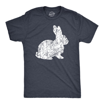 Mens Big Bunny T Shirt Funny Cute Easter Sunday Rabbit Tee For Guys
