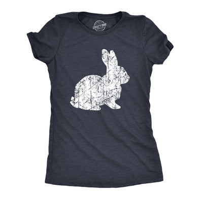 Womens Big Bunny T Shirt Funny Cute Easter Sunday Rabbit Tee For Ladies