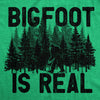 Womens Bigfoot Is Real T Shirt Funny Awesome Sasquatch Believer Outdoors Tee For Ladies