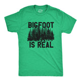 Mens Bigfoot Is Real T Shirt Funny Awesome Sasquatch Believer Outdoors Tee For Guys