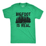 Mens Bigfoot Is Real T Shirt Funny Awesome Sasquatch Believer Outdoors Tee For Guys