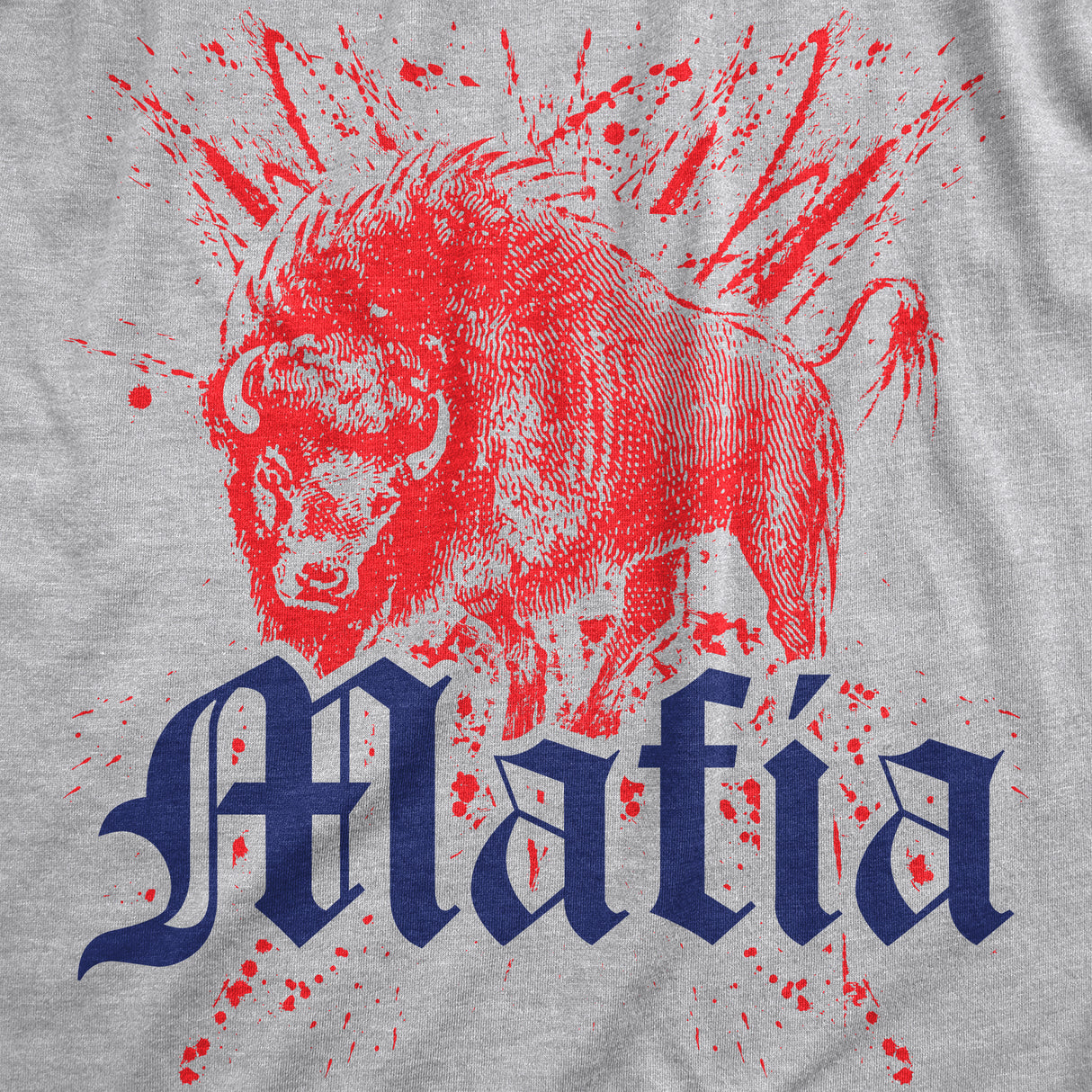 Womens Buffalo Mafia T Shirt Funny Football Graphic Novelty Tee For Ladies