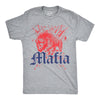 Mens Buffalo Mafia T Shirt Funny Football Graphic Novelty Tee For Guys