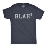 Mens Blah Cubed T Shirt Funny Sarcastic Math Joke Text Graphic Novelty Tee For Guys