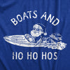 Mens Boats And Ho Ho Hos T Shirt Funny Xmas Sailor Santa Joke Tee For Guys