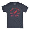 Mens Boom Bitch Get Out The Way T Shirt Funny Sarcastic Fourth Of July Firework Rocket Tee For Guys