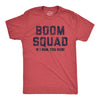 Mens Boom Squad T Shirt Funny Sarcastic Fourth Of July Fireworks Tee For Guys