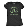 Womens Burn Bridges Not Witches T Shirt Funny Halloween Party Witch Lovers Tee for Ladies