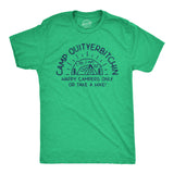 Mens Camp Quityerbitchin T Shirt Funny Sarcastic Camping Tent Complaining Joke Graphic Tee For Guys