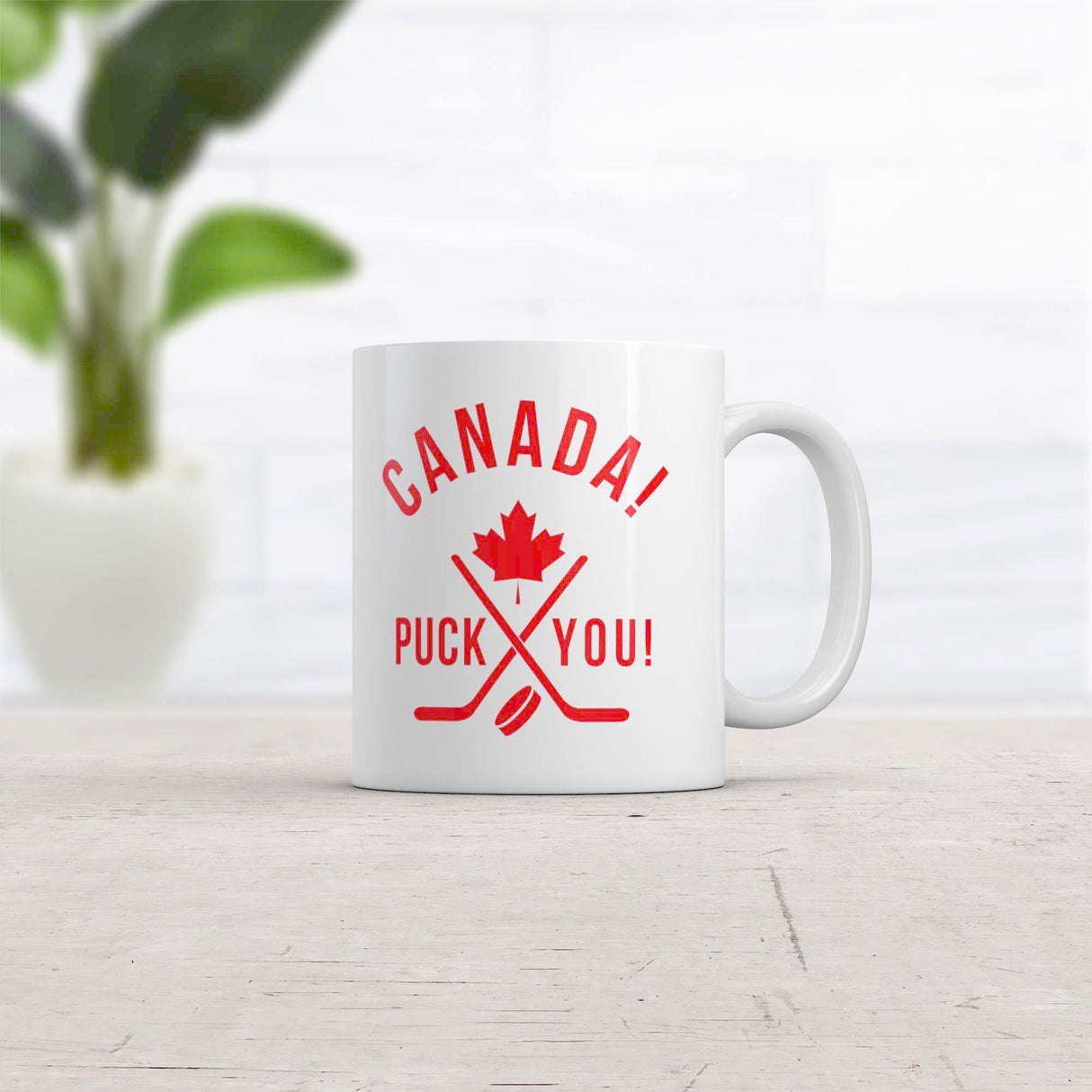 Canada Puck You Mug Funny Hockey Pride Coffee Cup - 11oz