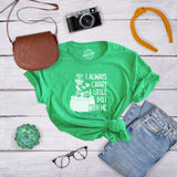 Womens I Always Carry A Little Pot With Me T Shirt Funny Saint Patricks Day Tee