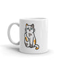 Cat Middle Finger Mug Funny Sarcastic Kitten Flipping Off Graphic Novelty Coffee Cup-11oz