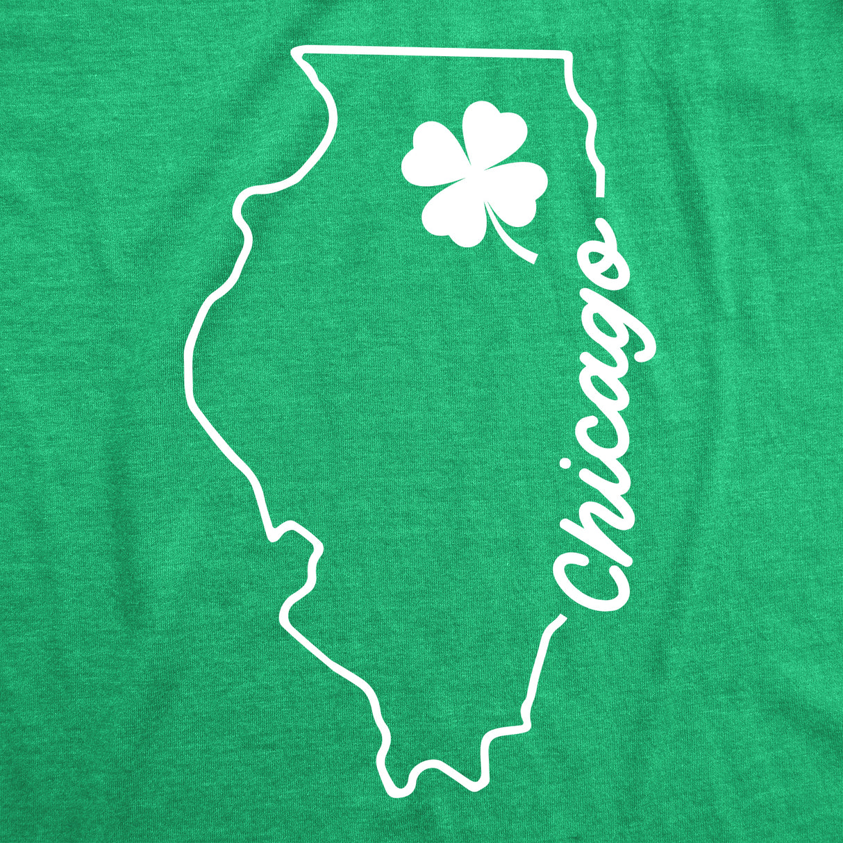 Mens Chicago Illinois Saint Patrick's Tshirt Funny St. Paddy's Day Parade Novelty Graphic Tee For Guys