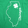 Womens Chicago Illinois Saint Patrick's Tshirt Funny St. Paddy's Day Parade Novelty Graphic Tee For Ladies
