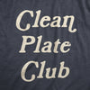 Womens Clean Plate Club T Shirt Funny Thanksgiving Dinner Lovers Tee For Ladies