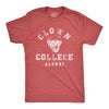 Mens Clown College Alumni T Shirt Funny Sarcastic Graduate Cap Tee For Guys