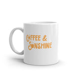 Coffee And Sunshine Mug Funny Cute Caffeine Lovers Shining Sun Graphic Novelty Cup-11oz