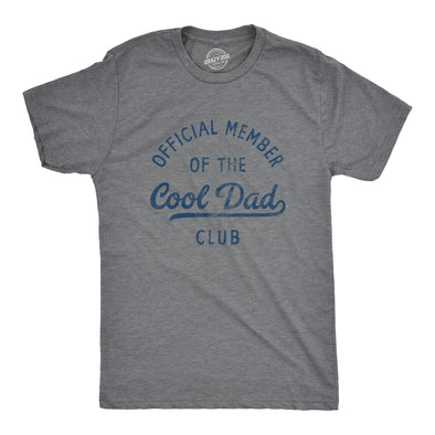 Mens Official Member Of The Cool Dad Club T Shirt Funny Fathers Day Gift Tee For Guys