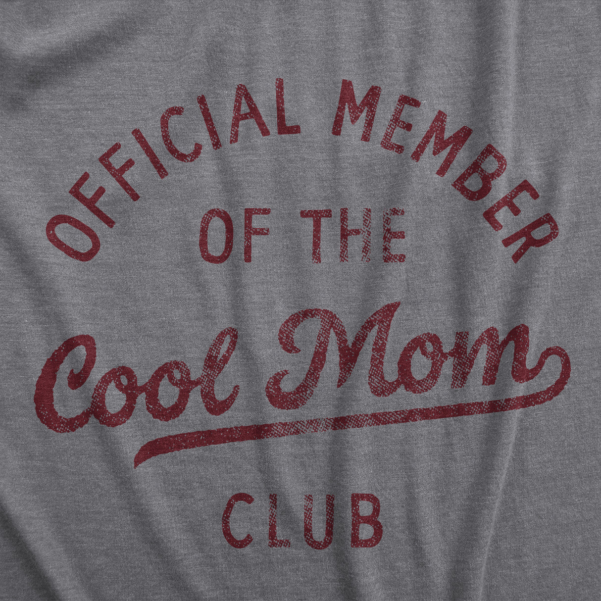 Womens Official Member Of The Cool Mom Club T Shirt Funny Mothers Day Gift Tee For Ladies