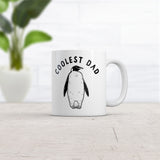 Coolest Dad Mug Funny Fathers Day Gift Sarcastic Chilly Penguin Graphic Novelty Cup-11oz