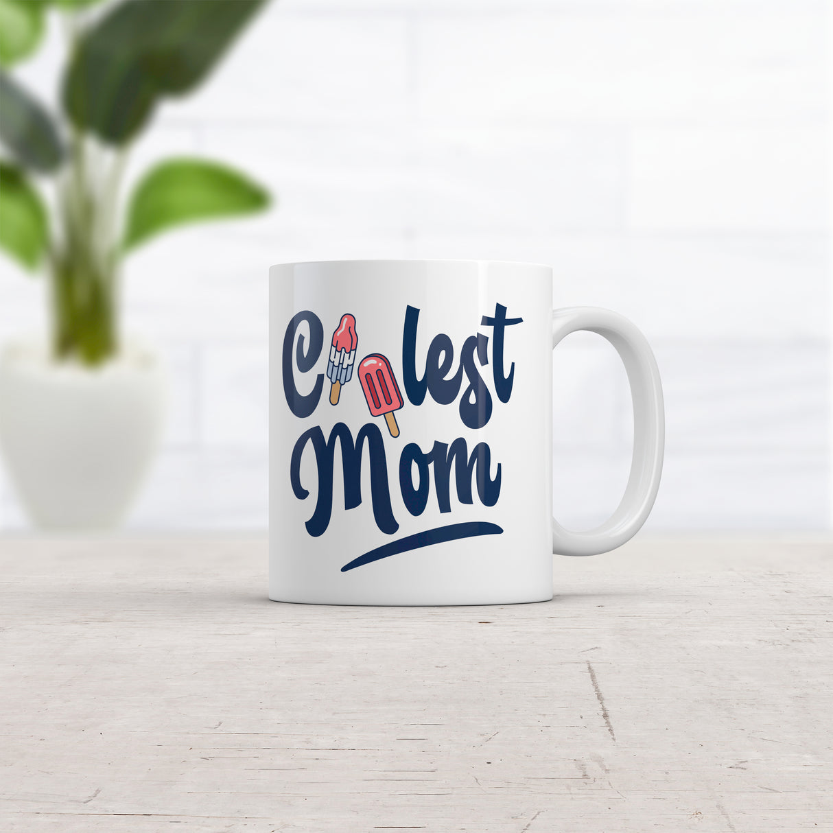 Coolest Mom Popsicles Mug Cute Mother's Day Ice Cream Freeze Pop Graphic Novelty Coffee Cup-11oz